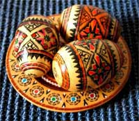 Ukrainian wooden eggs